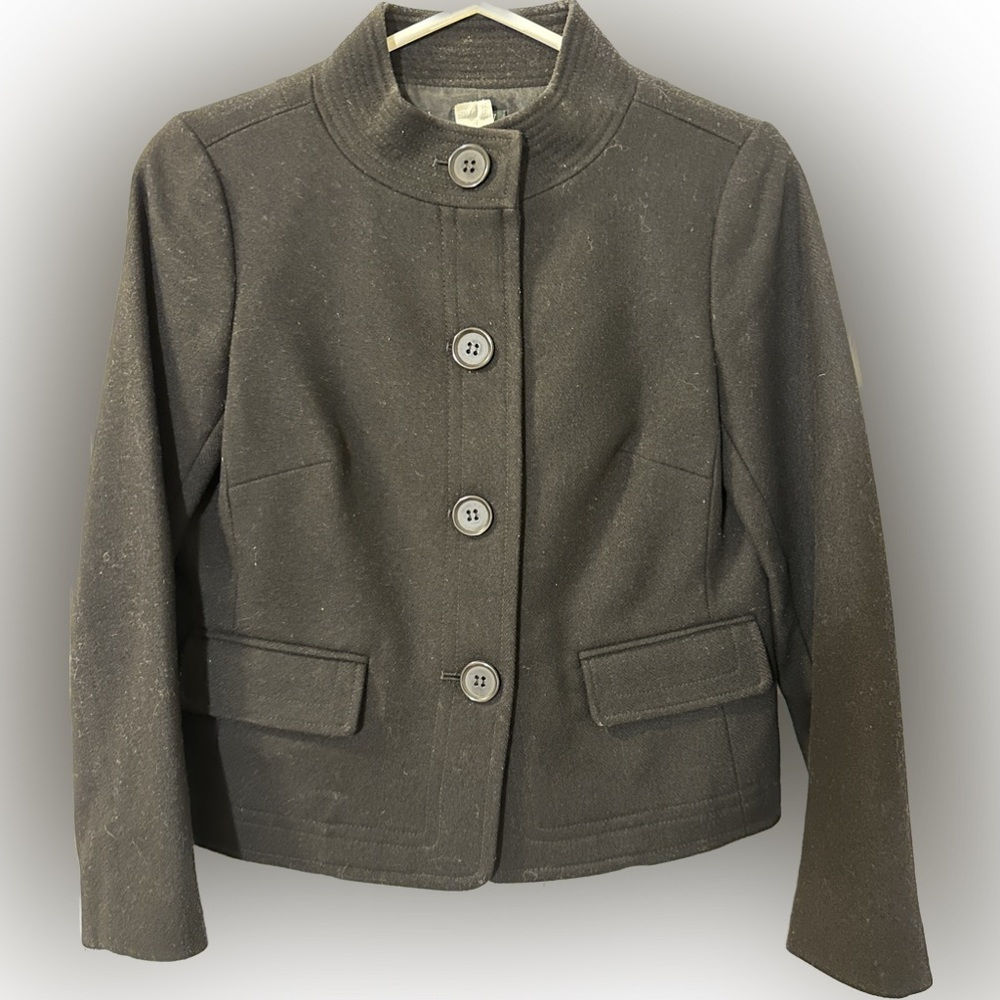 J. CREW Wool Womens Size 0 Blazer Jacket RN 77388